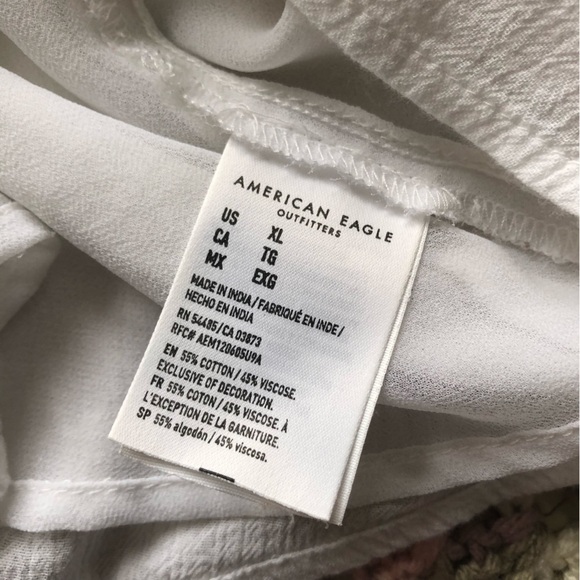 American eagle white blouse - Picture 6 of 9